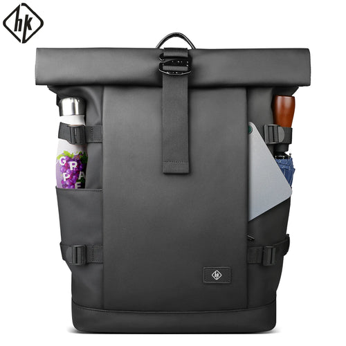 Expandable Travel Backpack for Men – Waterproof 17" Laptop Hiking Rucksack