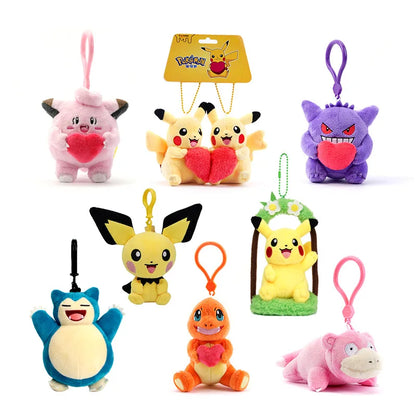 Pokemon Plush Keychain – Pikachu, Gengar, Mew & More