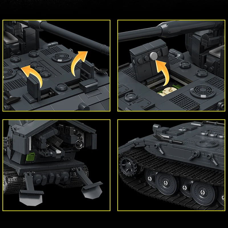 Waffentrager E100 Tank MOC Building Blocks Set – Military Army Bricks