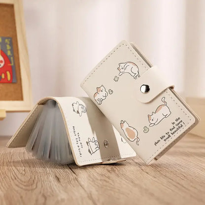 Cute Cartoon Card Holder Wallet – Anti-Theft ID & Credit Card Case