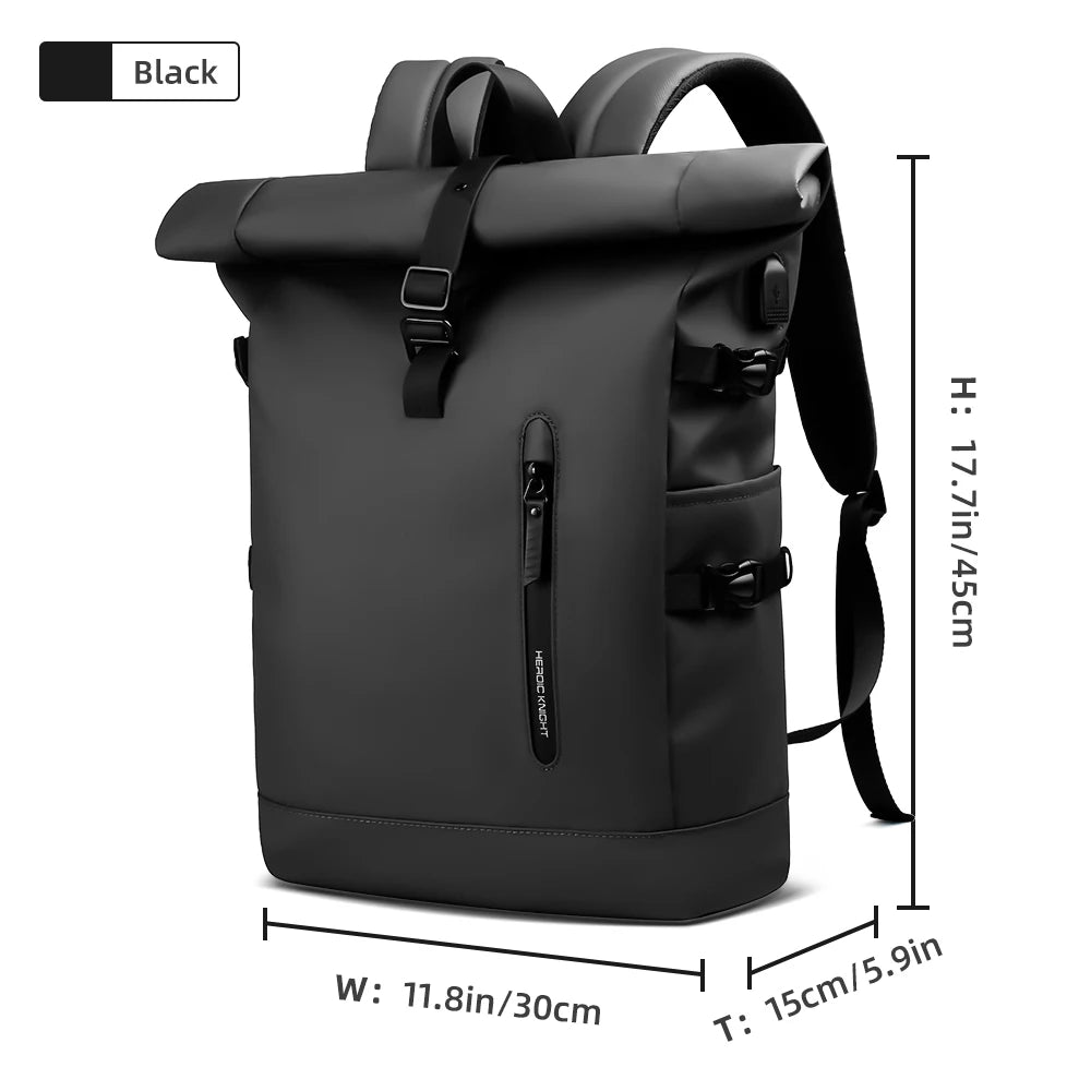 Expandable Waterproof Travel Backpack with 15.6" Laptop Compartment