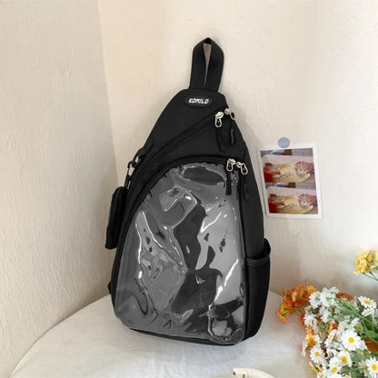 Clear Crossbody Sling Bag for Women – Y2K Transparent ITA Bag