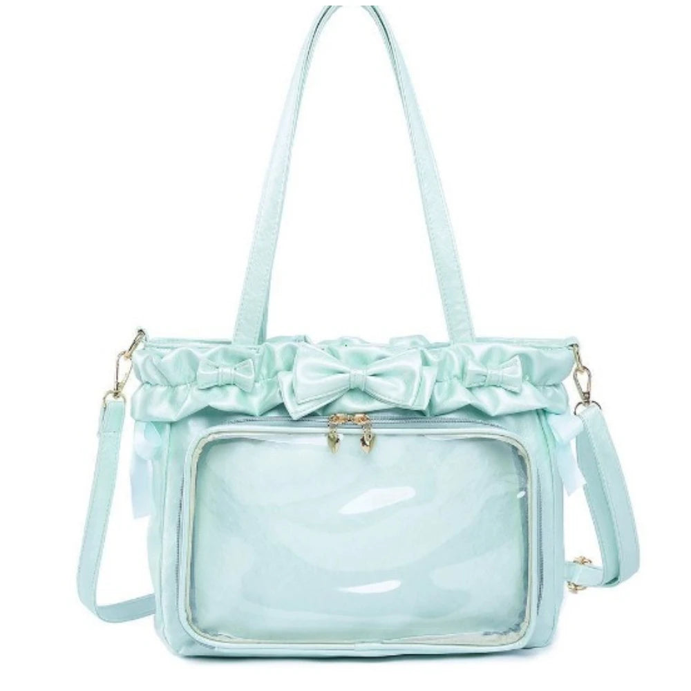 Ita Bag Clear Window Crossbody – Lolita Anime DIY Badge Bag