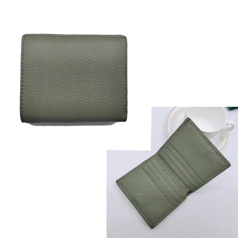 Slim Bifold Wallet – Unisex Short Wallet with Card Holder