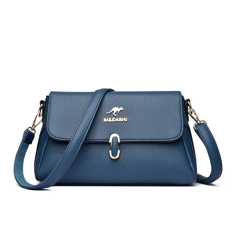 Women's Luxury PU Leather Crossbody Bag – Designer Shoulder Purse