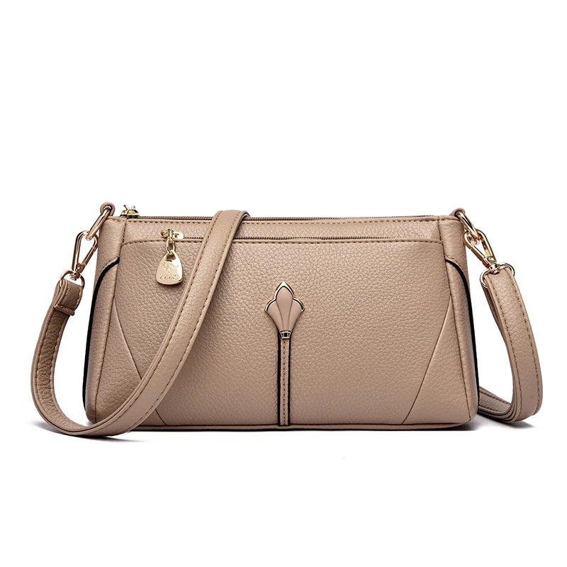 Elegant PU Leather Crossbody Bag – Women's Shoulder Purse