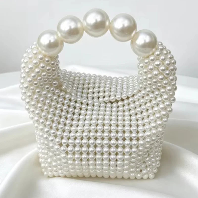 Pearl Beaded Handbag – Vintage Evening Bag for Women