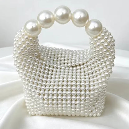 Pearl Beaded Handbag – Vintage Evening Bag for Women