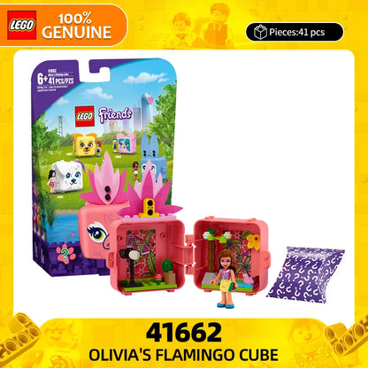 LEGO Friends 41662 Olivia's Flamingo Cube – 41 Pieces, Ages 6+