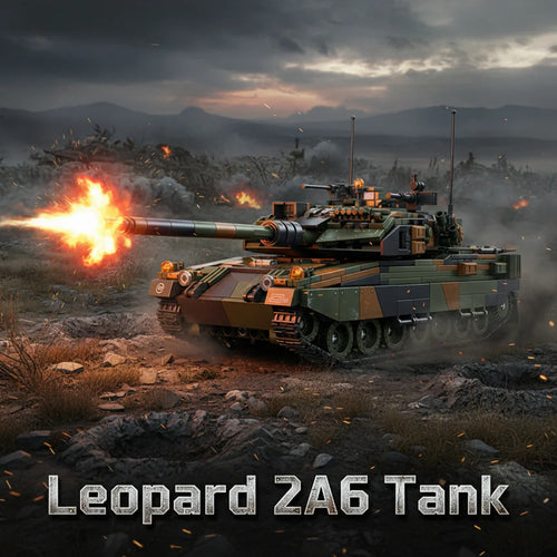 Leopard 2A6 Heavy Tank MOC Military Building Blocks Set