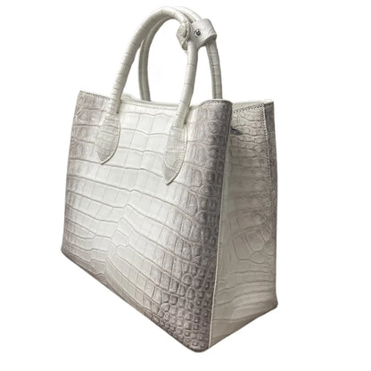 Himalayan Crocodile Belly Leather Handbag for Women