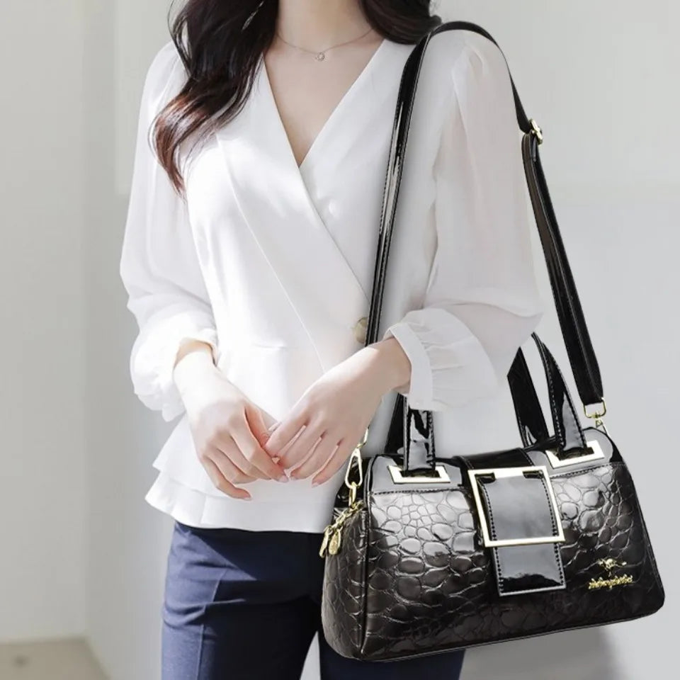 Stone Pattern Luxury Tote Bag for Women