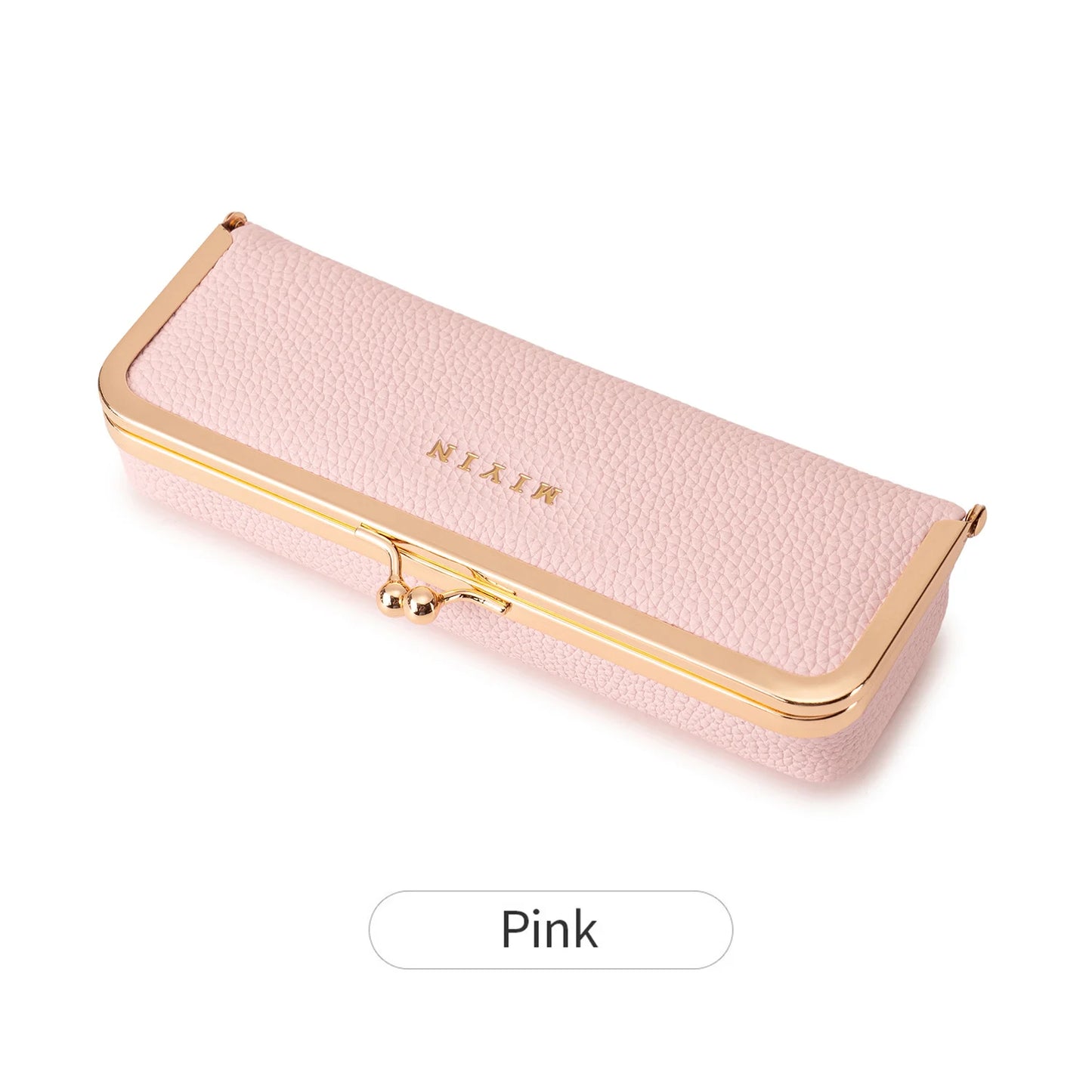 Women's Retro PU Leather Glasses Case Multi-Function Storage Box