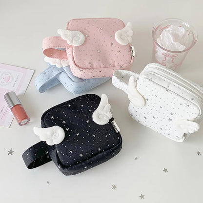 Angel Wing Star Makeup Bag – Cute Girls Cosmetic Pouch