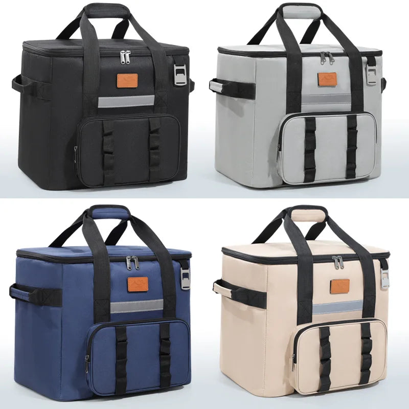 32L Large Insulated Cooler Bag – Leakproof Thermal Tote for Picnic