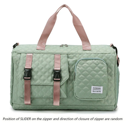 Nylon Travel Duffle Bag – Sports Gym & Overnight Shoulder Bag