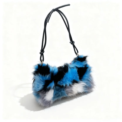 Faux Fur Shoulder Bag — Luxury Tote & Clutch Purse for Women