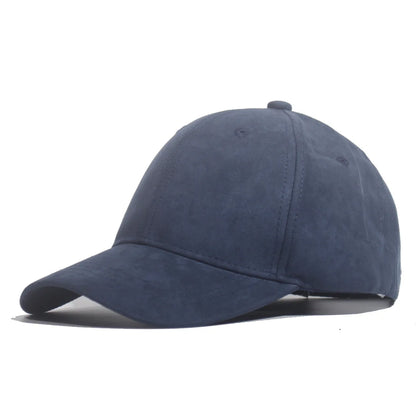 Suede Baseball Cap – Unisex Retro Snapback Hat for Men & Women
