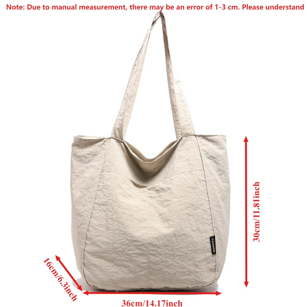 Casual Japanese Sle Nylon Waterproof Single Shoulder Underarm Bag Women Large Capaci Student