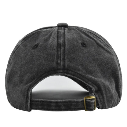 Embroidered Vintage Baseball Cap – Washed Cotton Snapback for Men & Women