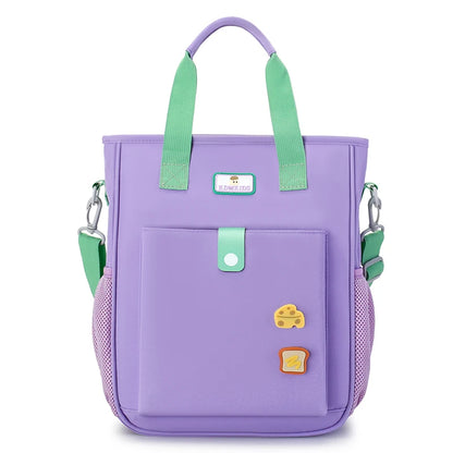 3-in-1 Girls School Bag – Large Waterproof Nylon Backpack & Crossbody Tote