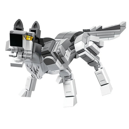 Wild Animal Building Block Kit – Fox, Wolf, Giraffe & More