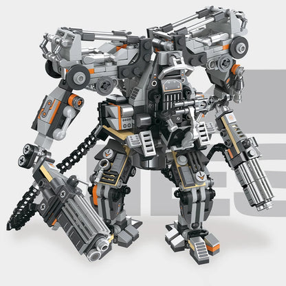 Sci-Fi Robot Mecha MOC Building Set – Action Bricks Toy