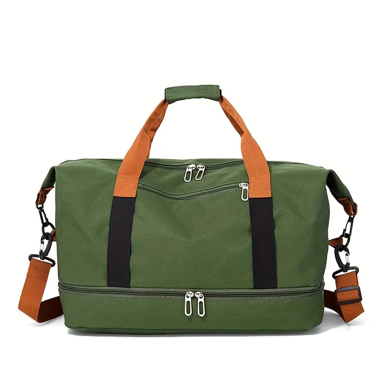 Large Capacity Gym Duffel Bag with Shoe Compartment