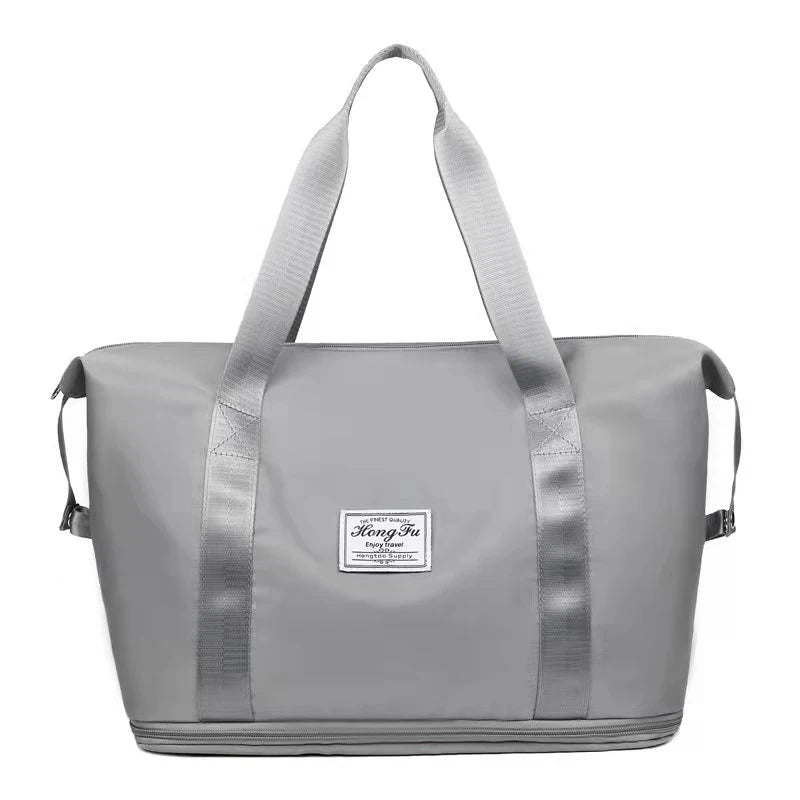 Waterproof Nylon Travel Duffle Bag – Expandable Large Capacity