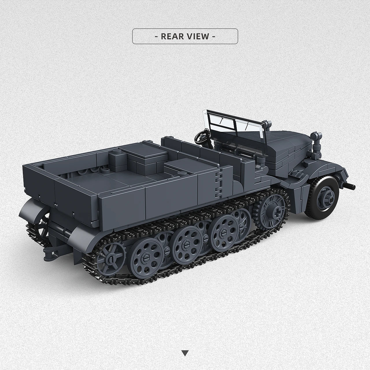 WWII SD KFZ 9 Famo Half-Track Military Building Blocks Set