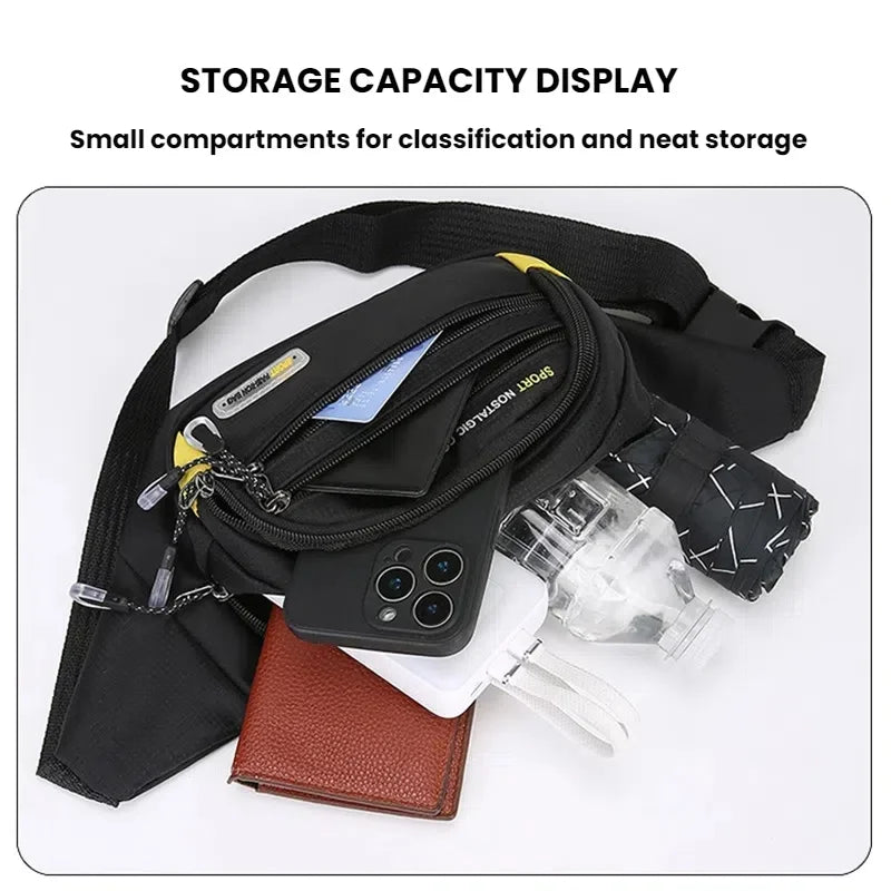 Men's Fanny Pack Multi-Pocket Waist Bag for Sports & Outdoor