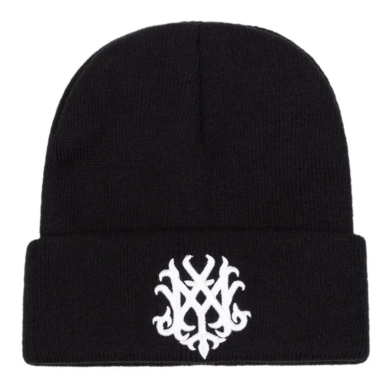 Winter Hat Totem Embroidered Beanies Women Men Keep Warm Windproof Beanie Knitted Skullies Garros