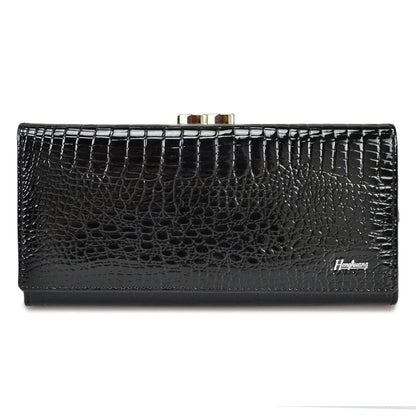 Luxury Alligator Leather Long Wallet for Women