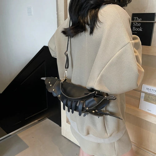 Lobster Shape Crossbody Bag – Novelty PU Leather Shoulder Bag