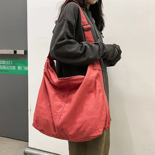 Canvas Shoulder Bag for Women – Large Hobo Tote Handbag