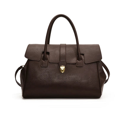Boston Bag – Women's Luxury PU Leather Top-Handle Shoulder Bag