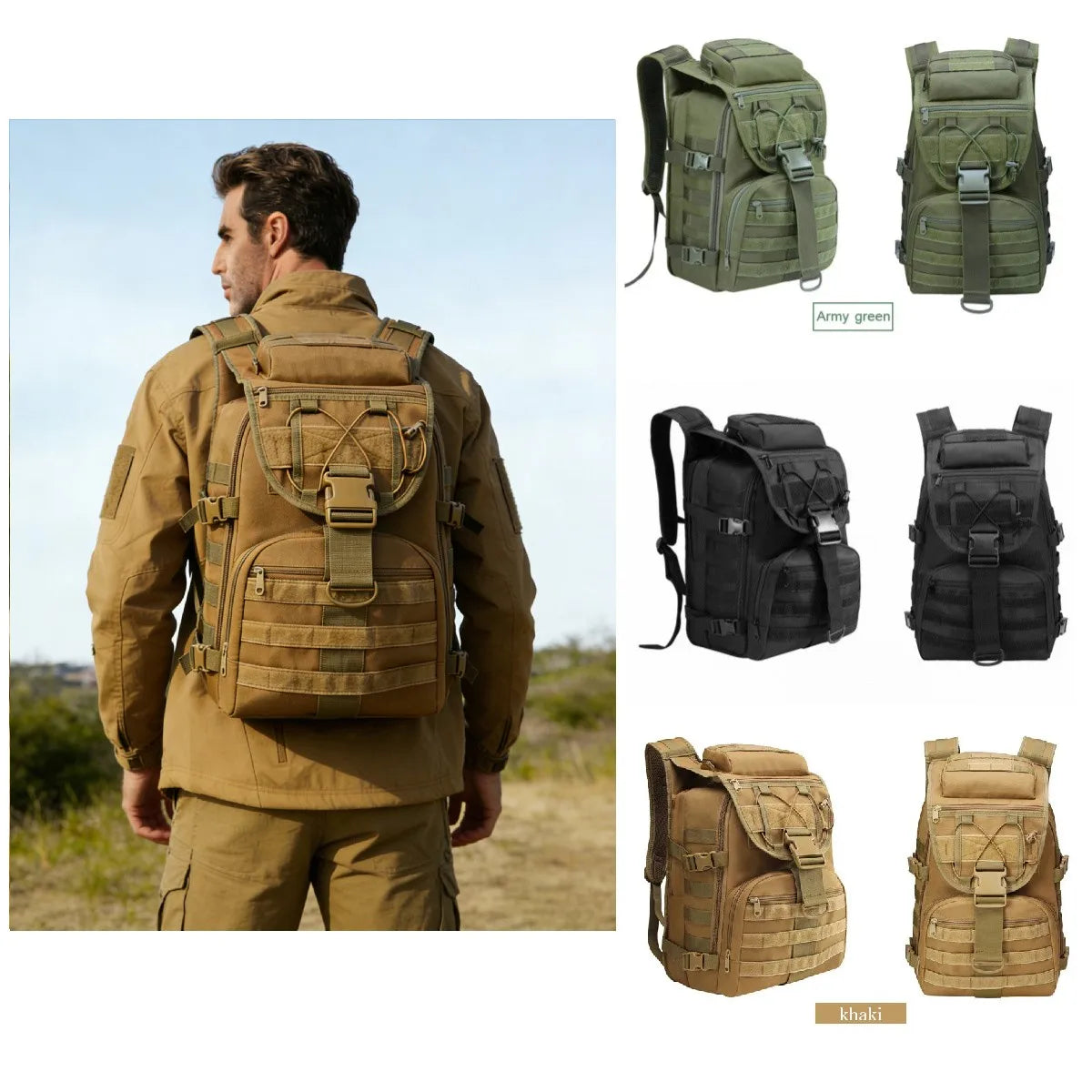 35L Tactical Backpack – Large Military Hiking Daypack