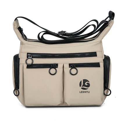 Unisex Water-Resistant Crossbody Sling Bag – Large Capacity Multi-Pocket