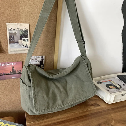 Men's Large Capacity Messenger Bag – Casual Shoulder Bag