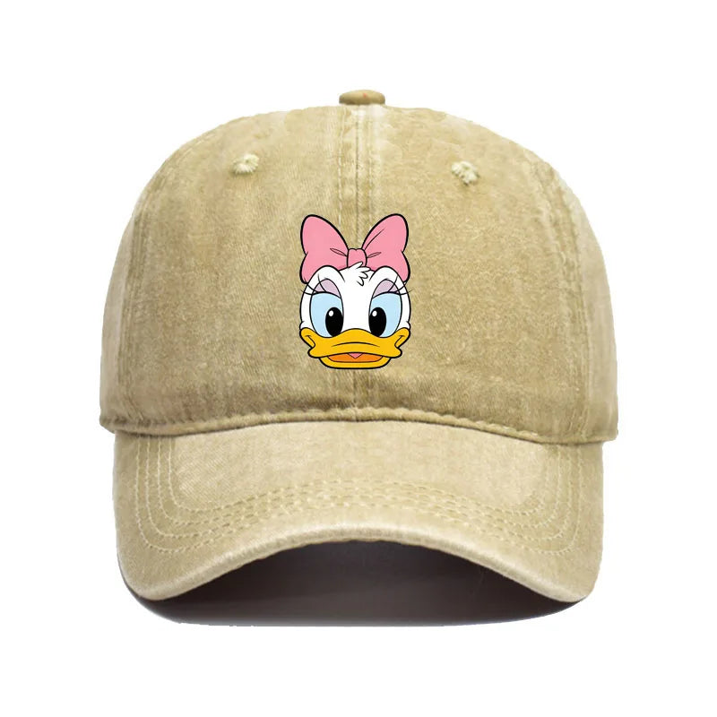 Cartoon Character Baseball Cap – Vintage Washed Unisex Hat