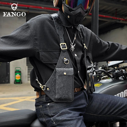 Genuine Leather Underarm Holster Bag – Men's Anti-Theft Shoulder Pack