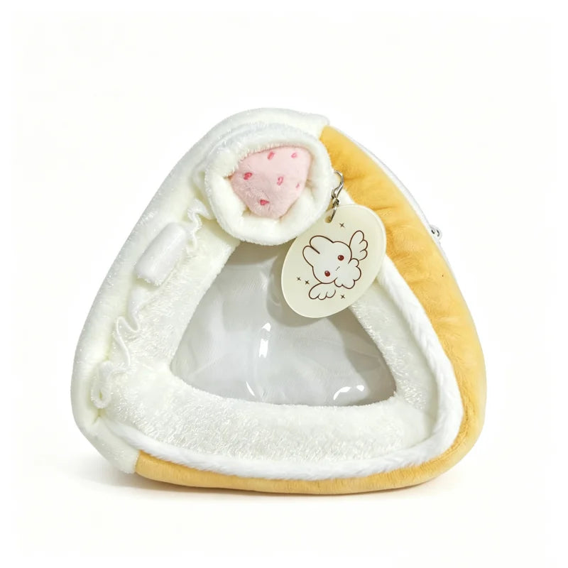 Cake Slice Plush Coin Purse – Kawaii Doll Display Bag