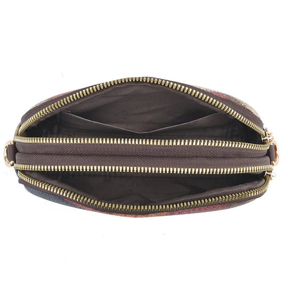 Dual Zipper Crossbody Bag – Trendy NVSHI Shoulder Bag