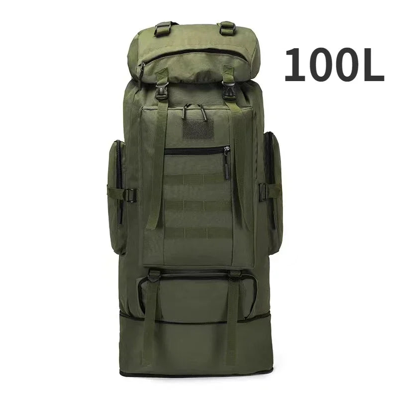 Tactical Backpack 80L/100L – Military Hiking & Camping Bag
