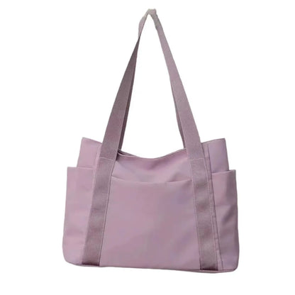 Women's Casual Tote Bag with Zipper & Multiple Pockets