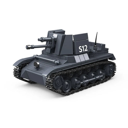 WWII 38t-A Light Tank Building Blocks Set – Military Brick Model