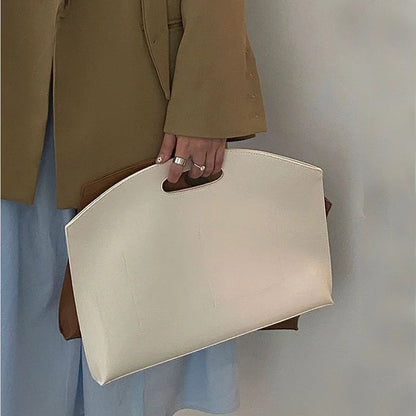 Leather Briefcase Handbag – Women's Large Capacity Commuter Bag