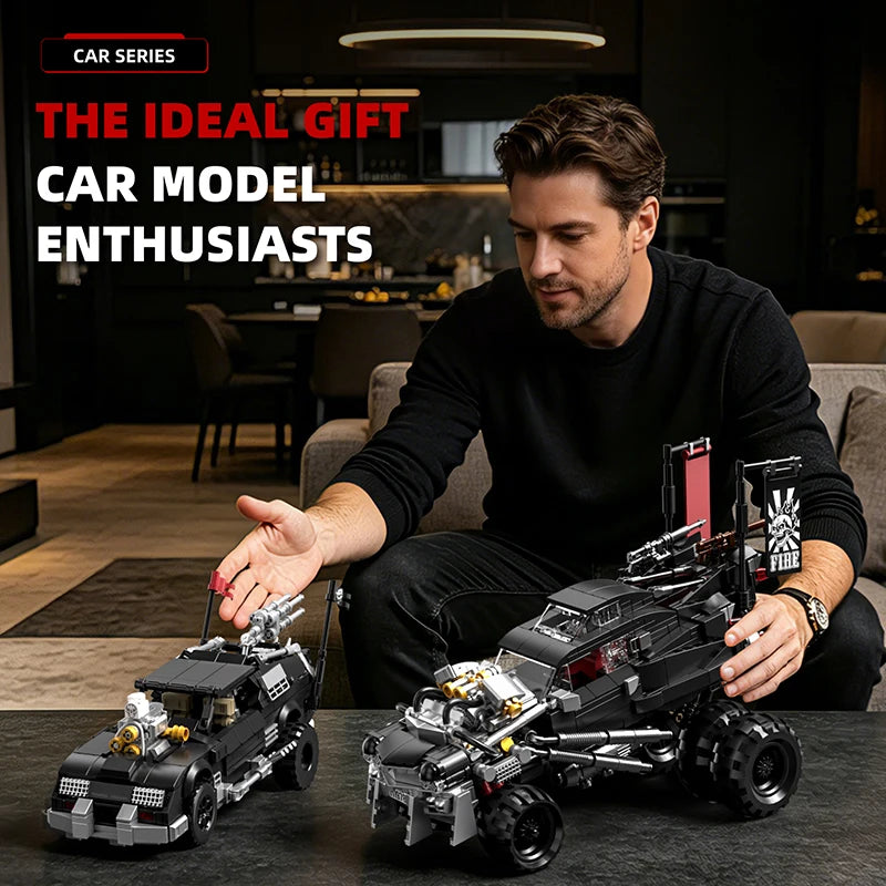 Wasteland Fury Armored Car Building Blocks Set – 1726 Pcs