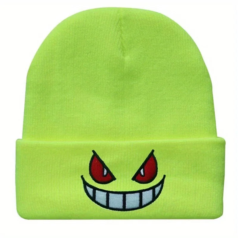 Embroidered Winter Beanie – Warm Unisex Hip Hop Ski Hat