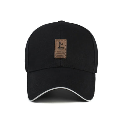Structured Cotton Baseball Cap – Unisex Adjustable Snapback Sun Hat